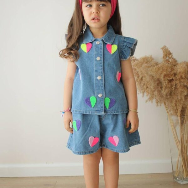 Denim Heart Set